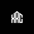 XRC letter logo design on BLACK background. XRC creative initials letter logo concept. XRC letter design.XRC letter logo design on Royalty Free Stock Photo