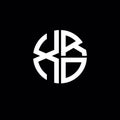 XRO logo XRO icon XRO monogram XRO letter minimalist Circle flat Unique modern abstract logo design Royalty Free Stock Photo