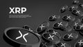 XRP cryptocurrency concept banner background