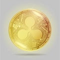XRP gold coin.