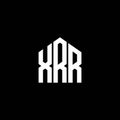 XRR letter logo design on BLACK background. XRR creative initials letter logo concept. XRR letter design Royalty Free Stock Photo