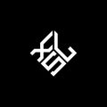 XSL letter logo design on black background. XSL creative initials letter logo concept. XSL letter design