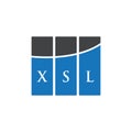 XSL letter logo design on white background. XSL creative initials letter logo concept. XSL letter design