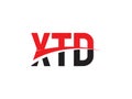 XTD Letter Initial Logo Design Vector Illustration Royalty Free Stock Photo