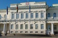 Xterior of the Presidential palace early in the morning in Vilnius city, Lithuania.