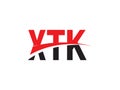 XTK Letter Initial Logo Design Vector Illustration Royalty Free Stock Photo