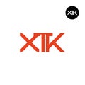 XTK Logo Letter Monogram Design Royalty Free Stock Photo