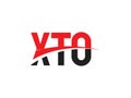 XTO Letter Initial Logo Design Vector Illustration Royalty Free Stock Photo