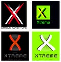 Xtreme or Letter X Company Logo Set