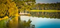 Xuan Huong Lake, Dalat, Vietnam. Panorama