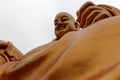 Huge Maitreya buddha bronze statue of xuedousi temple, adobe rgb Royalty Free Stock Photo