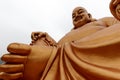 The huge Maitreya buddha bronze statue of xuedousi temple, adobe rgb Royalty Free Stock Photo