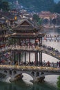 Xueqiao Snow Bridge in Feng huang seen from above