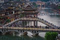 Xueqiao Snow Bridge in Feng huang seen from above