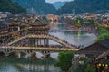 Xueqiao Snow Bridge in Feng huang seen from above