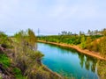 Xujiagou reservoir at the foot of Qinling Mountain