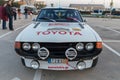 XV Rally Costa Brava Historic car race in a small town Palamos in Catalonia. 04. 19. 2018 Spain, town Palamos