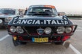 XV Rally Costa Brava Historic car race in a small town Palamos in Catalonia. 04. 19. 2018 Spain, town Palamos