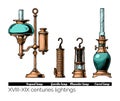 XVIII - XIX centuries lightings