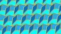 Gradient blue block with gold outer outline, in diagonal lines pattern Royalty Free Stock Photo