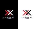 XX, X Initial, Letter Monogram logotype vector for company business identity Royalty Free Stock Photo