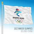 XXIV Winter Olympics Games flag, Beijing, China