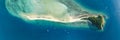 XXL high resolution panoramic high angle aerial drone view of Langford Island near Hayman Island Royalty Free Stock Photo