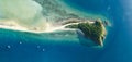 XXL high resolution panoramic high angle aerial drone view of Langford Island near Hayman Island Royalty Free Stock Photo