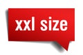 Xxl size red 3d speech bubble Royalty Free Stock Photo