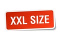 xxl size sticker Royalty Free Stock Photo