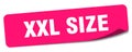 xxl size sticker. xxl size label Royalty Free Stock Photo