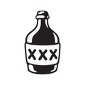 XXX alcohol bottle Royalty Free Stock Photo