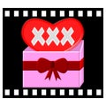 XXX Gift Box Symbol in movie film, Illustration