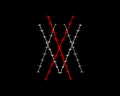 XXx hot logo, barbed wire font letters