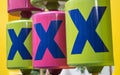 Xxx letter type on playground