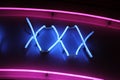 XXX neon sign Royalty Free Stock Photo