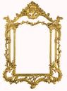 XXXL Antique gold frame with clipping path