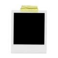 Isolated empty photo frame. Blank photo white frame. Royalty Free Stock Photo