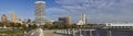 XXXL Panoramic Morning in Milwaukee Royalty Free Stock Photo