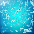 XY-chromosomes as a concept for human biology medical symbol gene therapy or microbiology genetics research. 3d