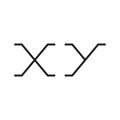 xy initial letter vector logo icon