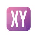 XY Letter Logo Design With Simple style