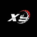 XY Logo Letter Speed Meter Racing Style