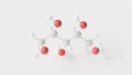 xylitol molecule 3d, molecular structure, ball and stick model, structural chemical formula polyalcohol e967 Royalty Free Stock Photo