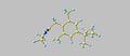 Xylometazoline molecular structure isolated on grey