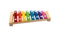 Xylophone for children isolated on white Royalty Free Stock Photo