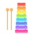 Xylophone colorful icon Royalty Free Stock Photo