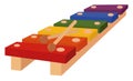 Xylophone, illustration, vector Royalty Free Stock Photo