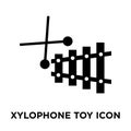 Xylophone toy icon vector isolated on white background, logo con Royalty Free Stock Photo