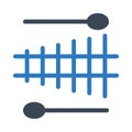 Xylophone vector glyph color icon Royalty Free Stock Photo
